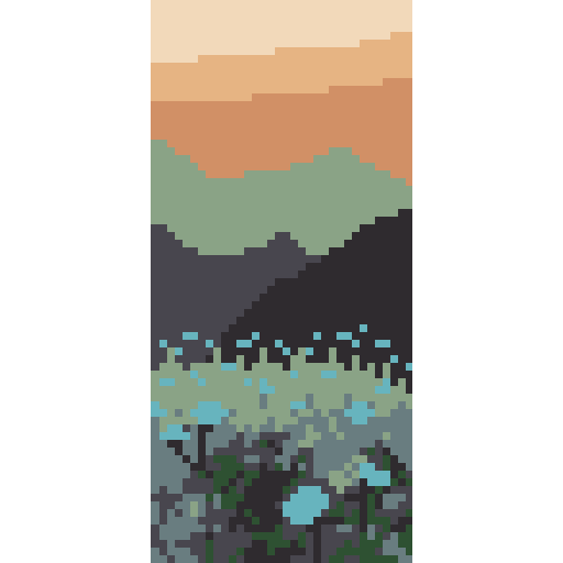 山间花田
