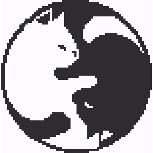阴阳睡猫挂画