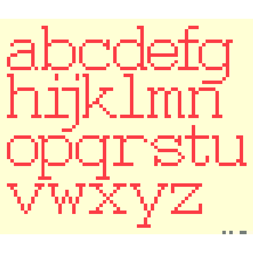 Courier小写字体