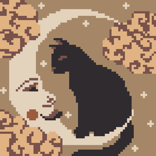 月下女巫猫