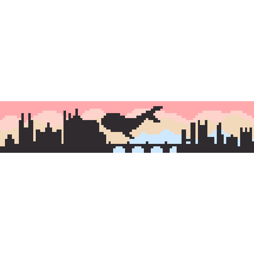 城市上空鲸鱼
