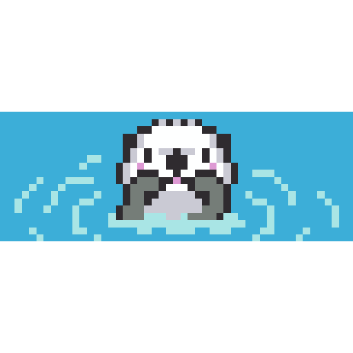 水獭游泳