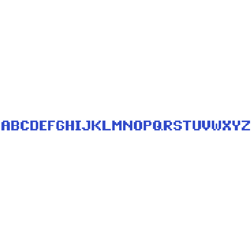 ABC字母 - 文字符号 - 184 × 9 - 拼豆图纸与作品详情