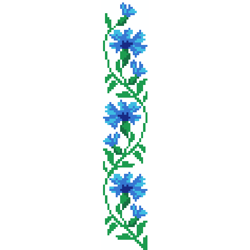 康乃馨 - 花卉植物 - 23 × 118 - 拼豆图纸与作品详情