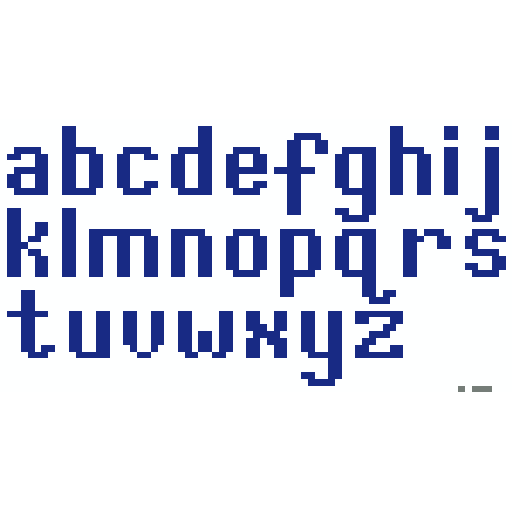 小写字母表