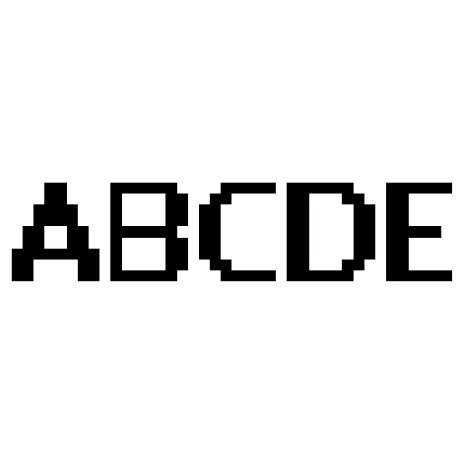 字母A-E