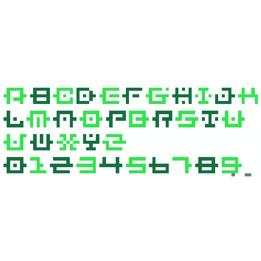 BM链条字体 - 文字符号 - 79 × 28 - 拼豆图纸与作品详情