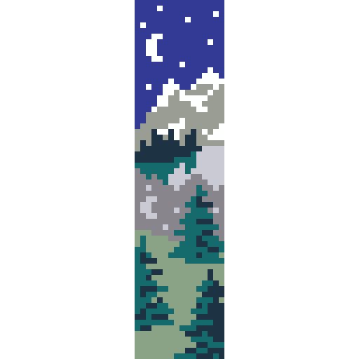 山间夜月