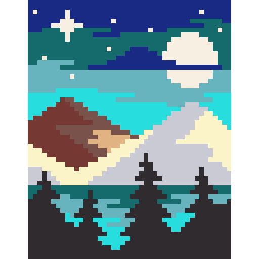 夜月星空山