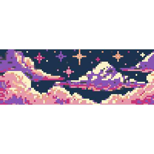 梦幻日落星空