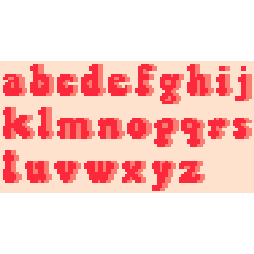 泡泡3D小写字母