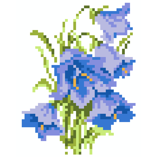 矢车菊花束挂画