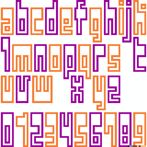 乌托邦小写字体